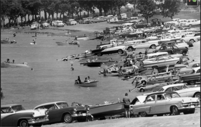Fishing on Lake Lavon in the 1950's